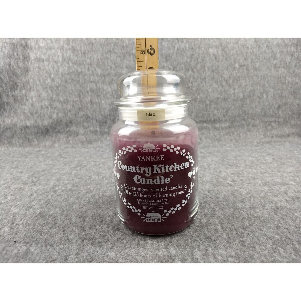 Yankee Candle Country Kitchen Retired Lilac 22oz‎ Classic Jar VTG 80s NOS NEW - Picture 15 of 16